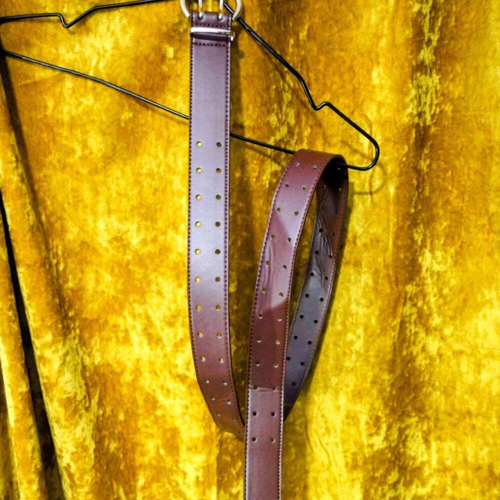 Double prong grommet eyelet belt ⛓️